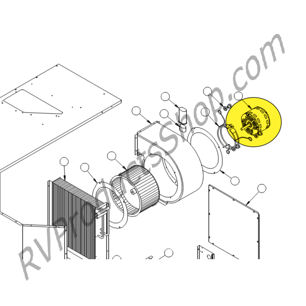 1468A3129 | Indoor Blower motor for basement units