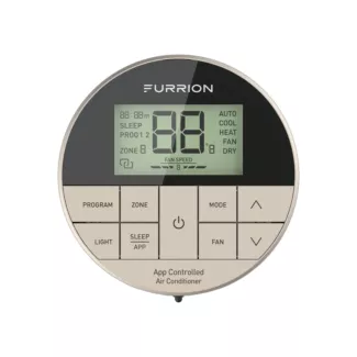 Furrion | Enhanced Multi-Zone Wall Thermostat | FACW12APZA | Chill Compatible | App Control | Bluetooth | Heat/Cool | Black