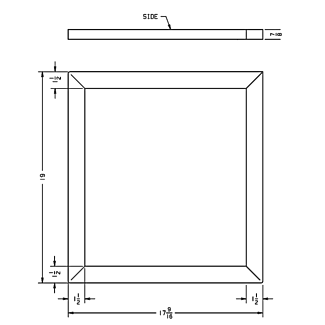 6792A3301 | Gasket for 7000 series for 14X16in Opening