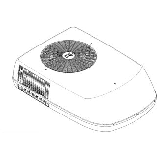 9203-5261 - Coleman-Mach 9000 series White Replacement Shroud