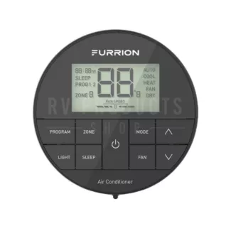 Furrion | Multi-Zone Wall Thermostat | FACW12ESZA2-BL-AM | Chill HE R32 Compatible | LCD Display | Heat/Cool | Black