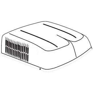 3309364.010 | Dometic Brisk Replacement Shroud | Closed End | Black