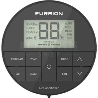 Furrion | Multi-Zone Wall Thermostat | FACW12ESZA-BL | Chill Compatible | Heat/Cool | Black
