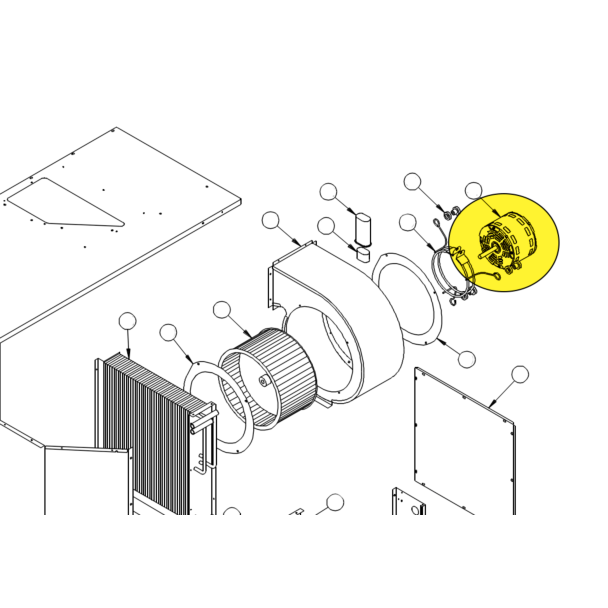 1468A3129 | Indoor Blower motor for basement units