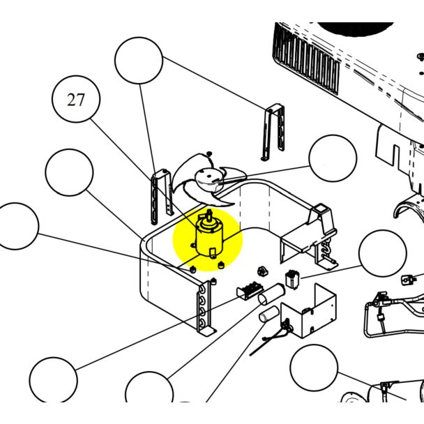 Mach 8 Outdoor Fan Motor 1468A3399 