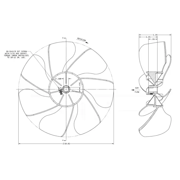 RVPS: 1472C5051 | Mach 10 Condenser Fan Blade