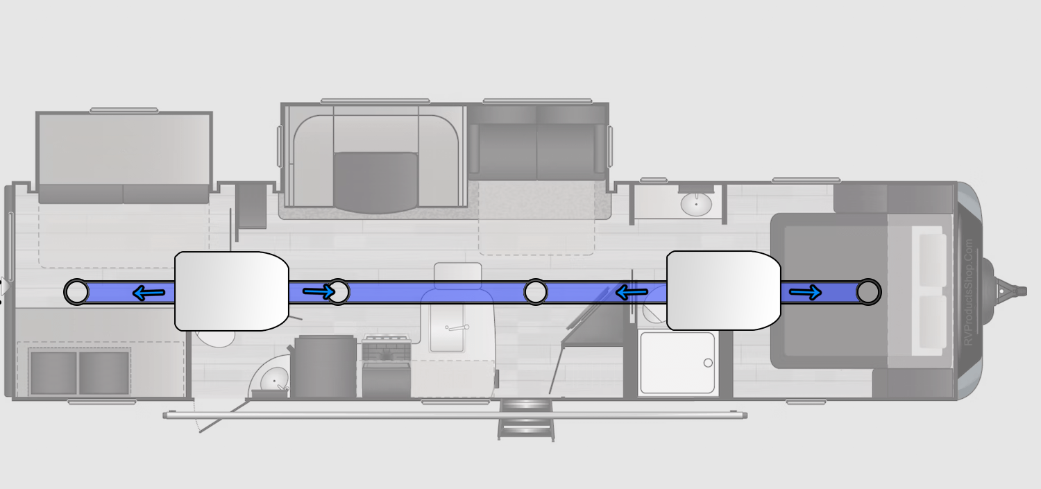 Example of a center ducted installation