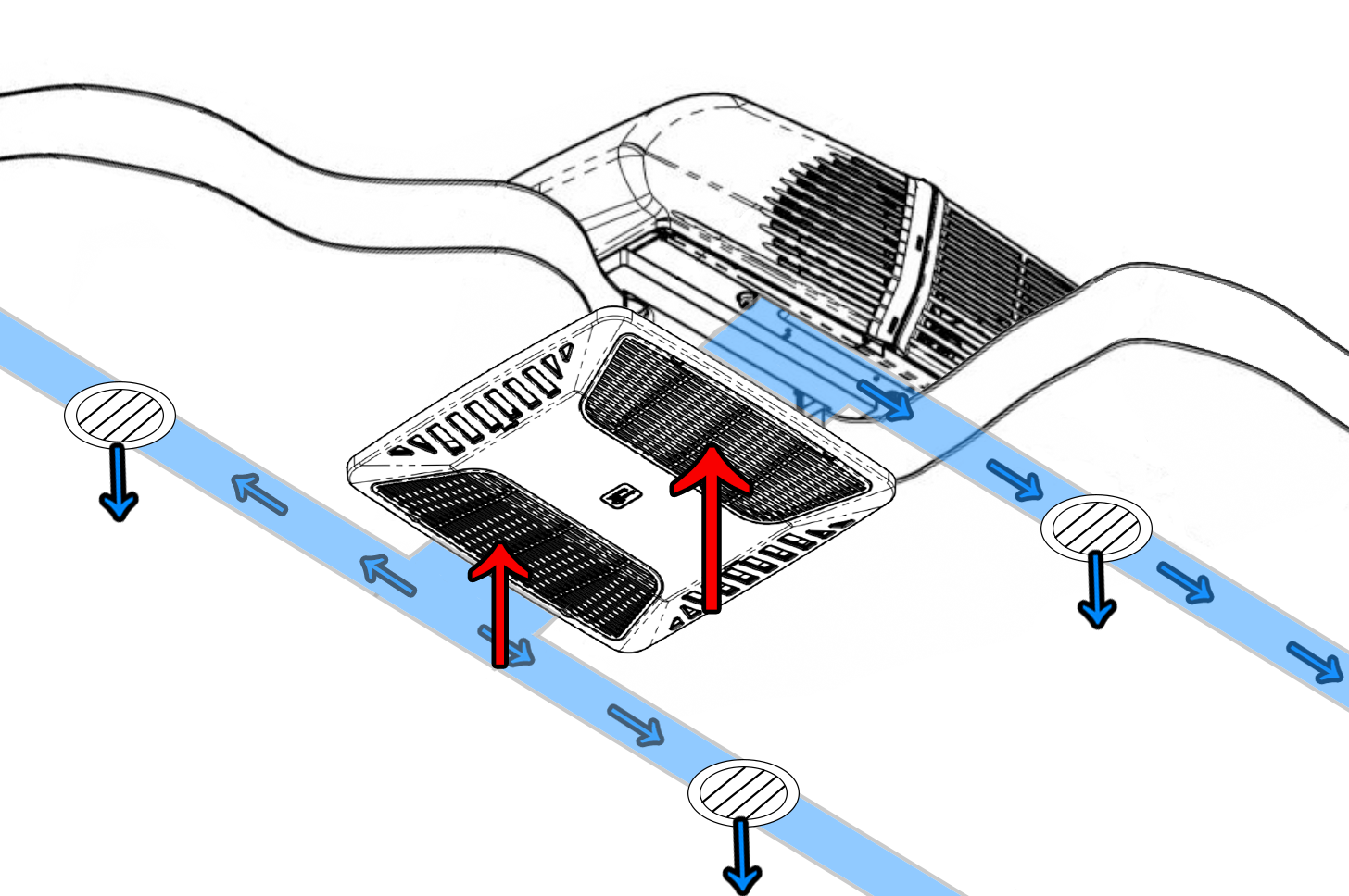 Ducted (Lateral) installation