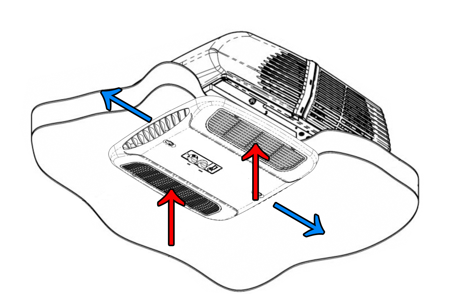 Non-Ducted/Straight-Through Installation Example